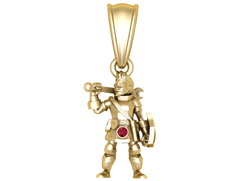 Armored Warrior Pendant 3D 模型