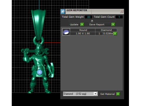 Armored Warrior Pendant 3D Модель