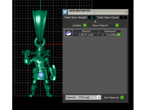 Armored Warrior Pendant 3D Model