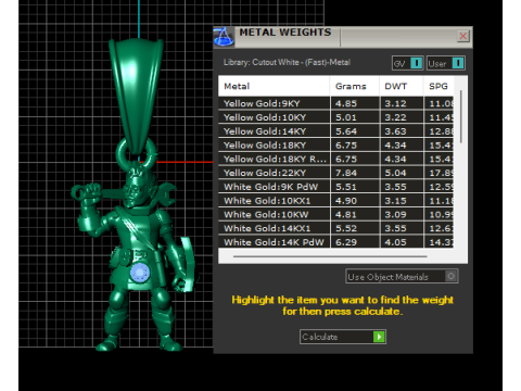 Armored Warrior Pendant 3D Модель