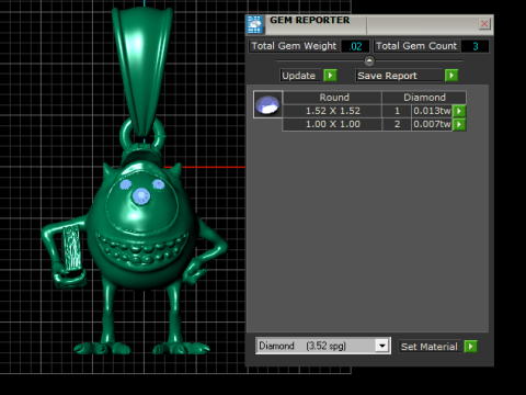 Playful Monster Pendant 3D 模型