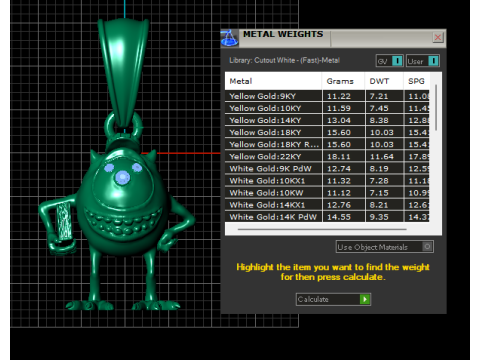 Playful Monster Pendant 3D 模型