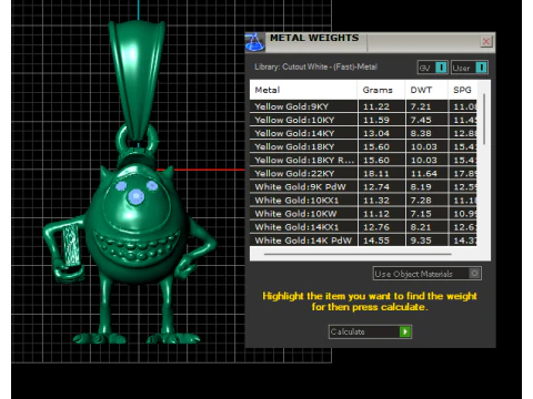 Playful Monster Pendant 3D Model
