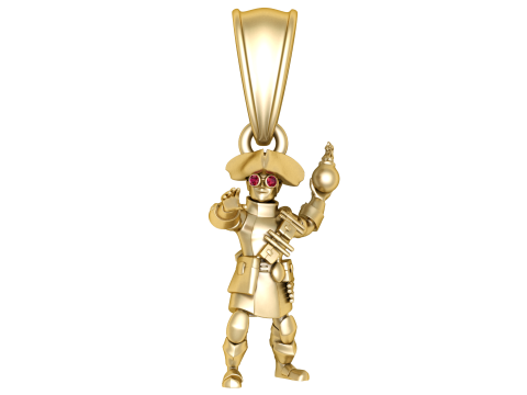 Bombardier Warrior Pendant 3D 模型