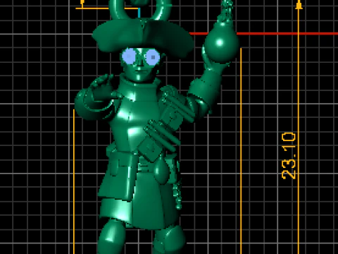 Bombardier Warrior Pendant 3D Model
