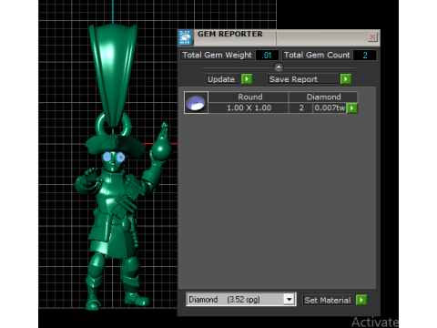 Bombardier Warrior Pendant 3D Model