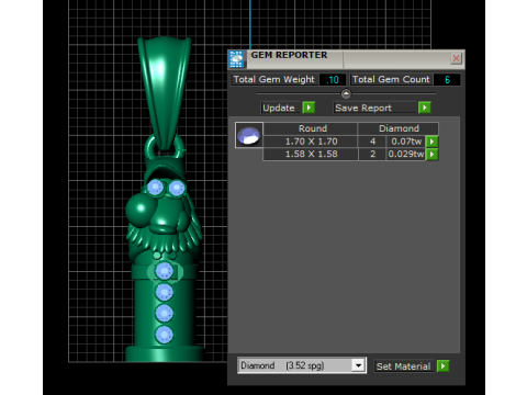 Bearded Gnome Pendant 3Dモデル
