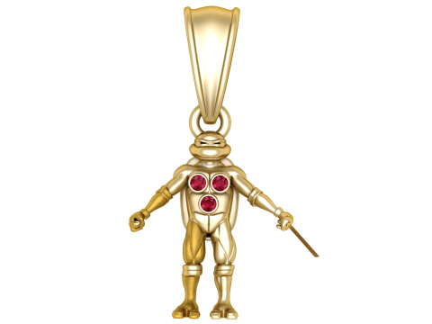 Ninja Turtle Warrior Pendant 3D 模型
