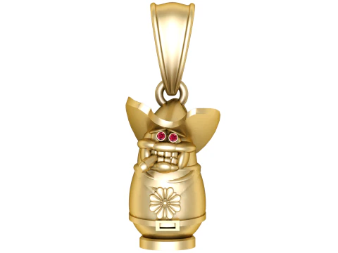 Liontin Penjahat Koboi Model 3D