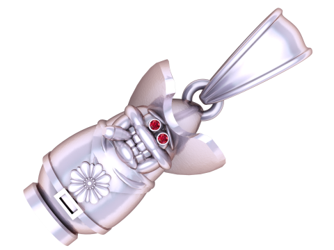 Cowboy Outlaw Pendant Model 3D