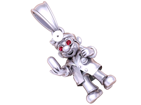 Gold doctor pendant 3D Model