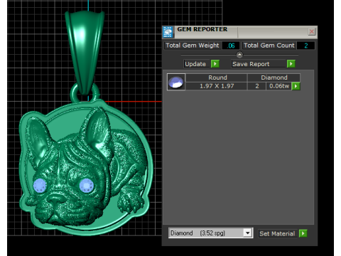 French Bulldog Pendant 3D Модель