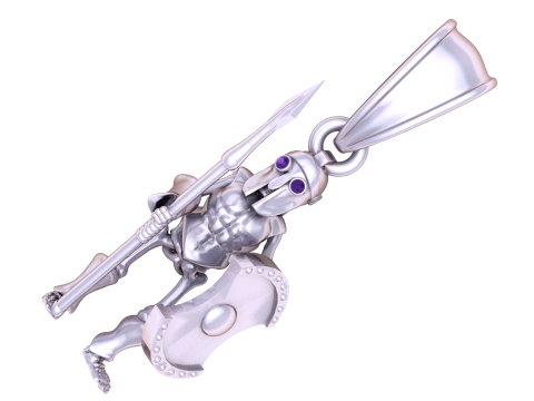 Spartan Warrior Pendant 3Dモデル