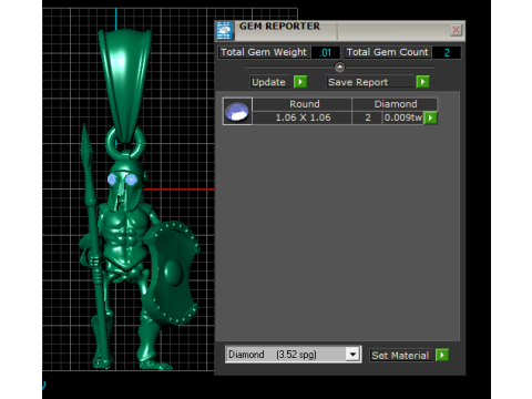 Spartan Warrior Pendant 3Dモデル