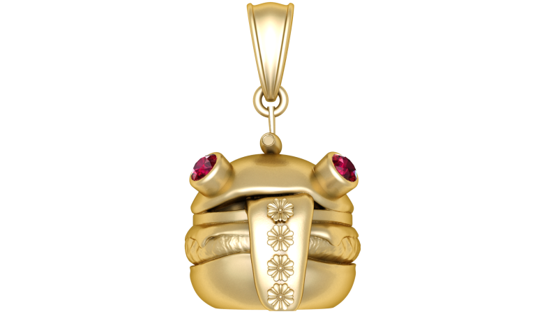 Frog Burger Pendant Modèle 3D .c4d .max .obj .3ds .fbx .stl .blend