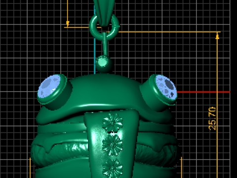 Frog Burger Pendant Modèle 3D