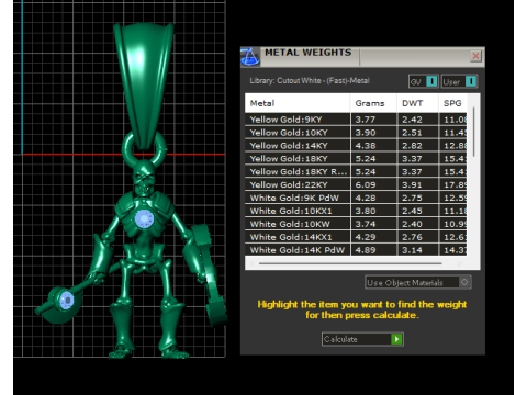 Skeleton Warrior Pendant 3D Model