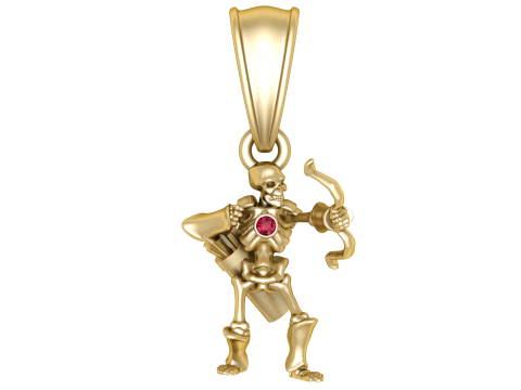 Skeleton Archer Pendant Modello 3D