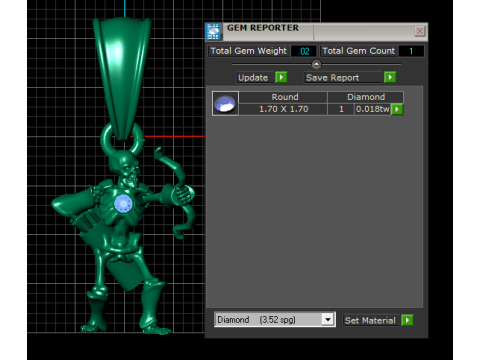 Skeleton Archer Pendant Modèle 3D
