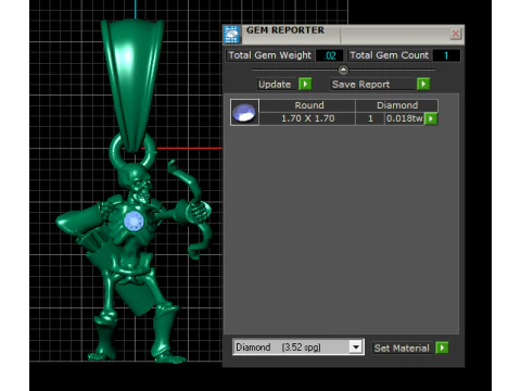 Skeleton Archer Pendant 3D Model