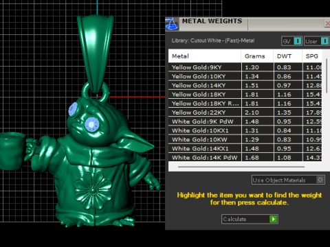 Baby Alien Pendant 3D Model