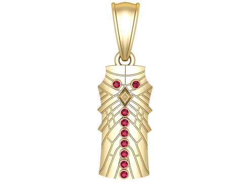 Geometric Warrior Pendant 3D Модель