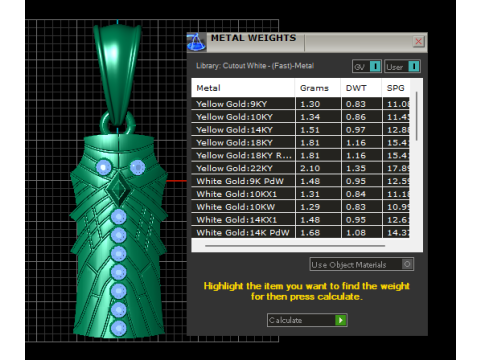 Geometric Warrior Pendant Model 3D
