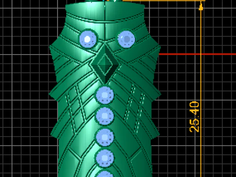Geometric Warrior Pendant 3D Model