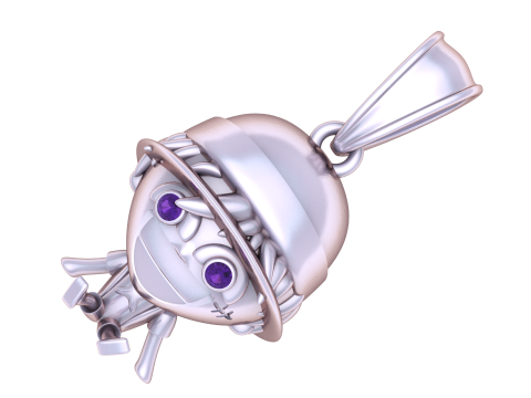 Straw Hat Boy Pendant 3D Model