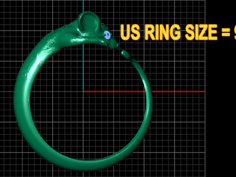Cute Mouse Ring 3D Model