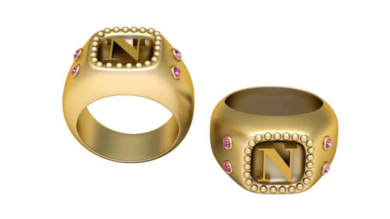 3D-ЗОЛОТИЙ КІЛЬЦЕ N ДИЗАЙН 3D-МОДЕЛЬ ДЛЯ ДРУКУ 3D Принт Модель .c4d .max .obj .3ds .fbx .stl .blend 