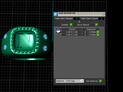 3D-ЗОЛОТИЙ КІЛЬЦЕ N ДИЗАЙН 3D-МОДЕЛЬ ДЛЯ ДРУКУ 3D Принт Модель