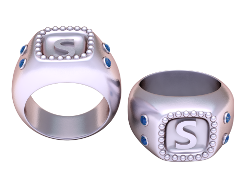 GOLD S DESIGN RING 3D PRINTABLE MODEL 3D Принт Модель