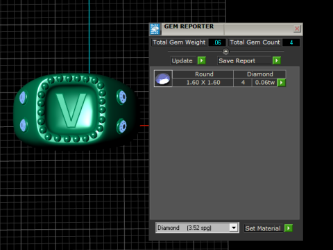 GOUDEN ONTWERP V RING 3D AFDRUKBAAR MODEL 3D printmodel