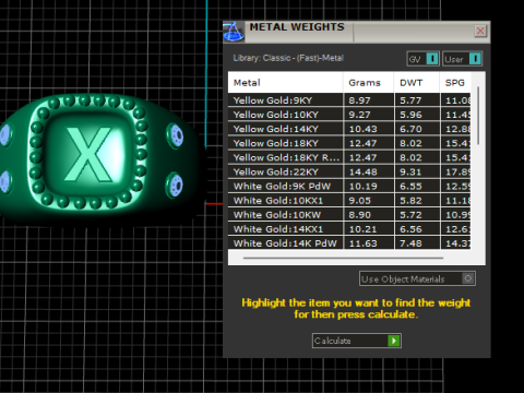 MODEL DO WYDRUKU 3D ZŁOTY DESIGN X RING Model do druku 3D