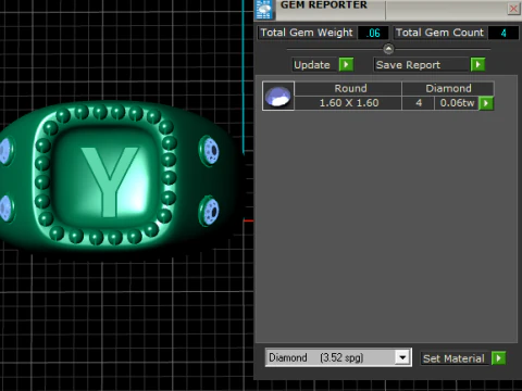 GOLD DESIGN Y RING 3D PRINTABLE MODEL 3D Print Model