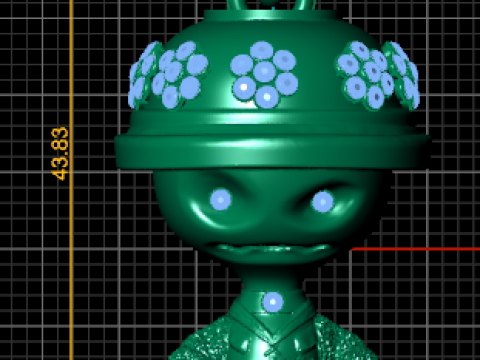 Cute Character Doll Pendant 3D Модель
