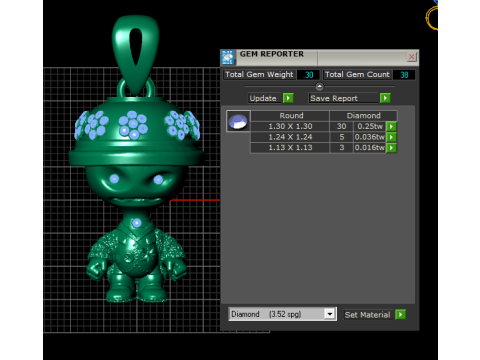 Cute Character Doll Pendant 3D Модель