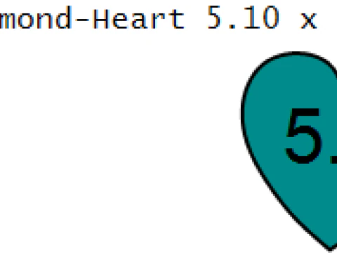 Teardrop Heart Diamond Earrings 3D Model