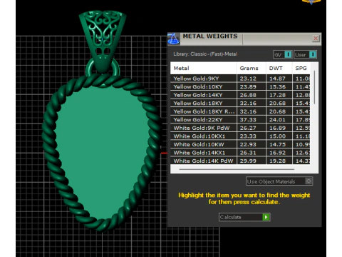 Royal Ruby Teardrop Pendant 3D Model