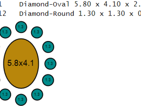 3D Printable Gold Ring 3D Model