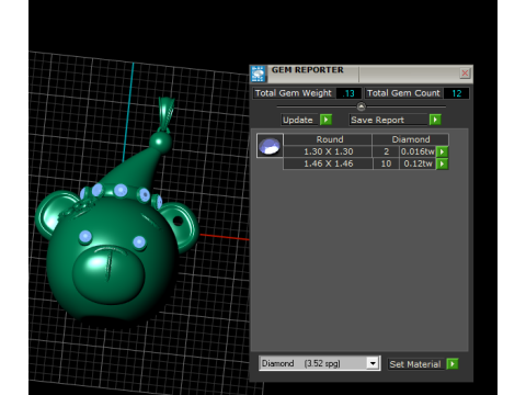 Cute Bear Pendant 3D Model