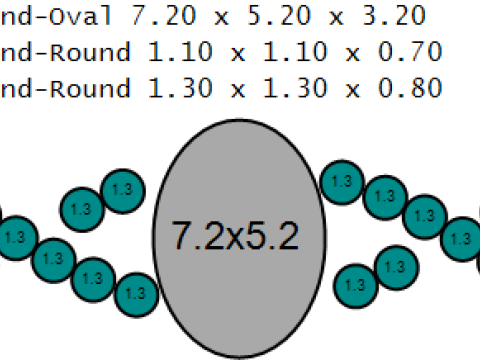 Anello Infinity in oro con zaffiro blu Modello 3D