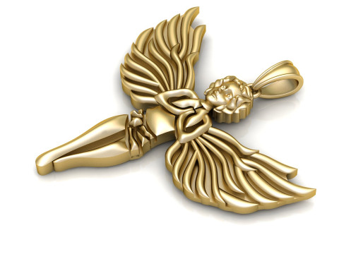 Guardian Angel Pendant 3D मॉडल