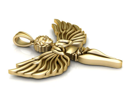 Guardian Angel Pendant 3D Model