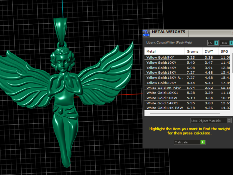 Guardian Angel Pendant 3D मॉडल