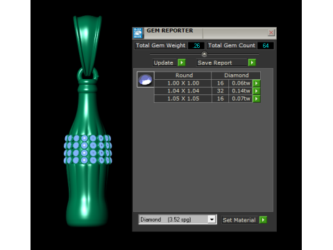 Halloween Silver Animal Charm Pendant Set Frog Heart Swan Rocket Bottle Medallion Necklace Charms 3D Model