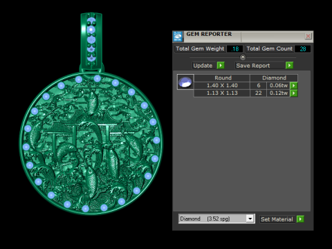 Halloween Silver Animal Charm Pendant Set Frog Heart Swan Rocket Bottle Medallion Necklace Charms 3D Model