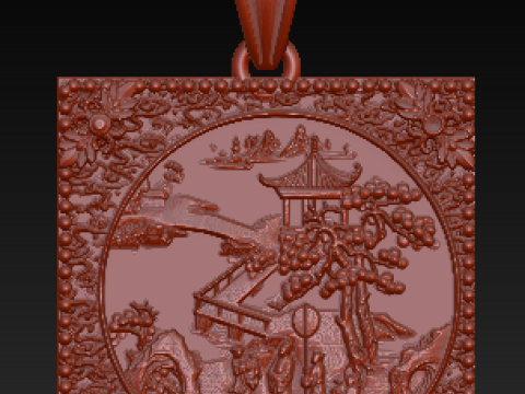 Luxury Mythic Gold Pendant Collection Handcrafted Vintage Religious Lion Warrior Medallions 3D Druckmodell