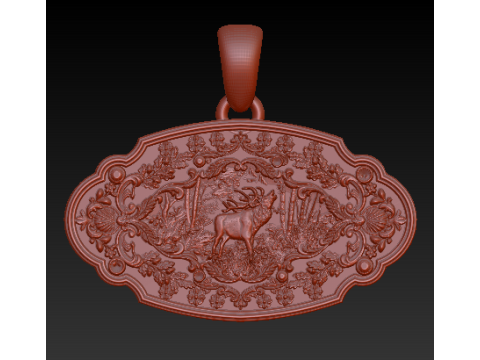 Luxury Mythic Gold Pendant Collection Handcrafted Vintage Religious Lion Warrior Medallions 3D Druckmodell